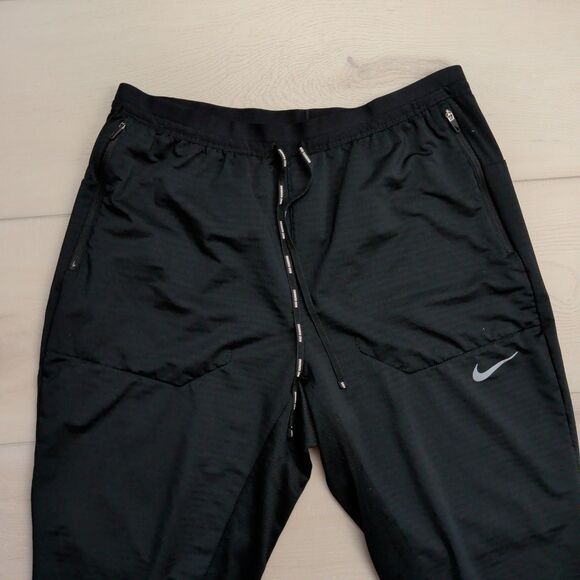 Nike Running Phenom Elite Knit Pants Mens Medium M Black Performance Jogger - Picture 2 of 12